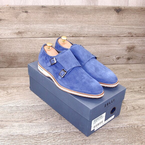 * NIB * $495 Nordstrom ZELLI Italia Legerra 9 M Goatskin Suede * add $15 Trees main image 8